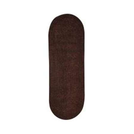 BETTER TRENDS 2 x 9 in. Chenille Reversible Rug - Chesnut BRCR29CN